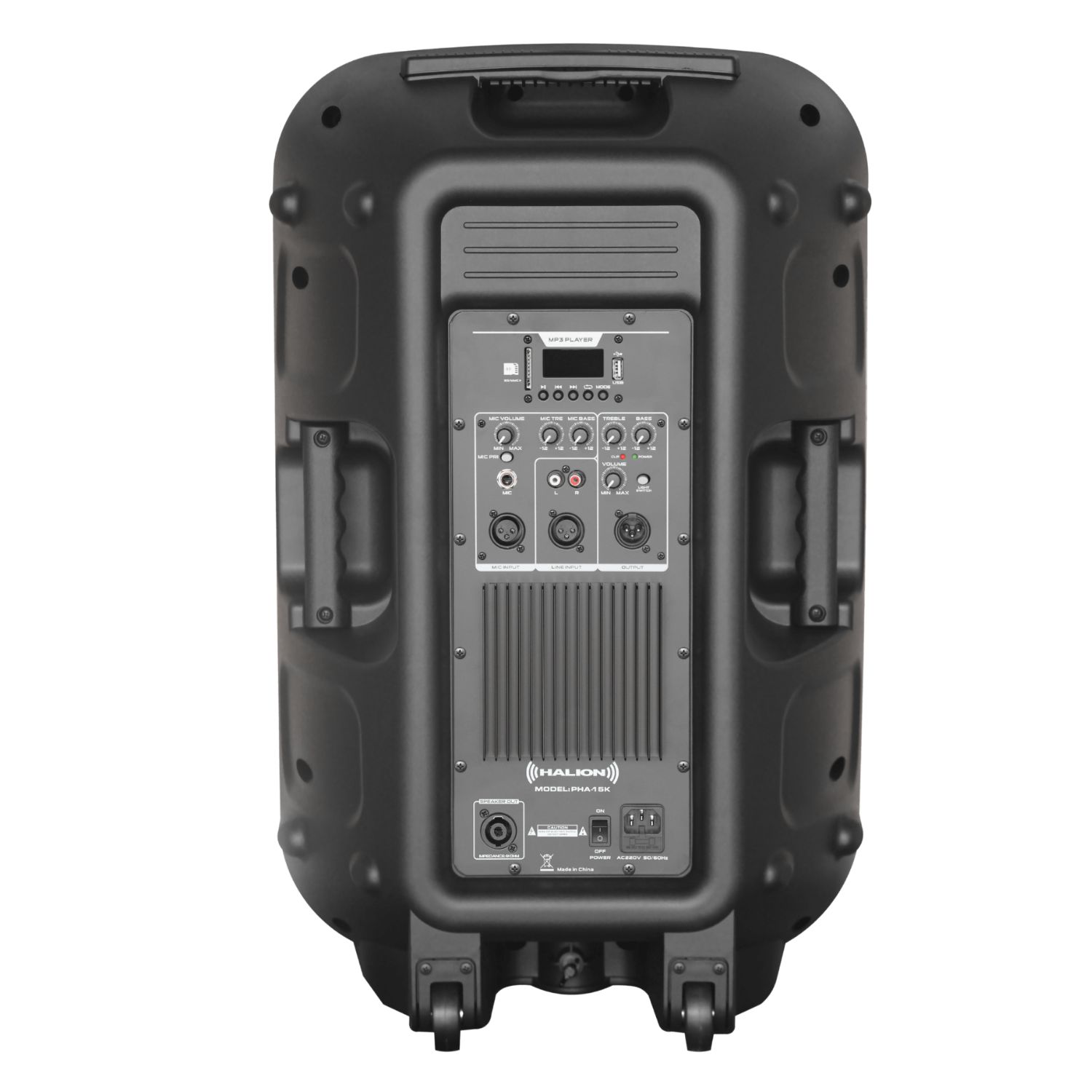 PARLANTE ACTIVO HALION PHA 15K USB SD BT DIRECTO AC FULL VOLUMEN SIN LIMITES - 4