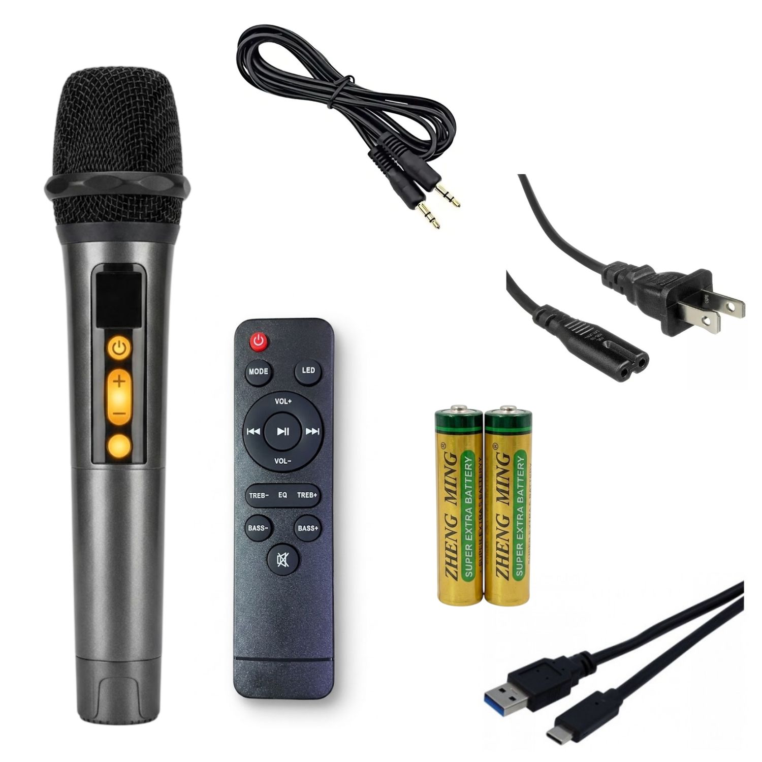 PARLANTE PORTÁTIL HALION HA-846 SALSA 02 BOUFER 8' USB BT TWS 01 MICRÓFONO - 6
