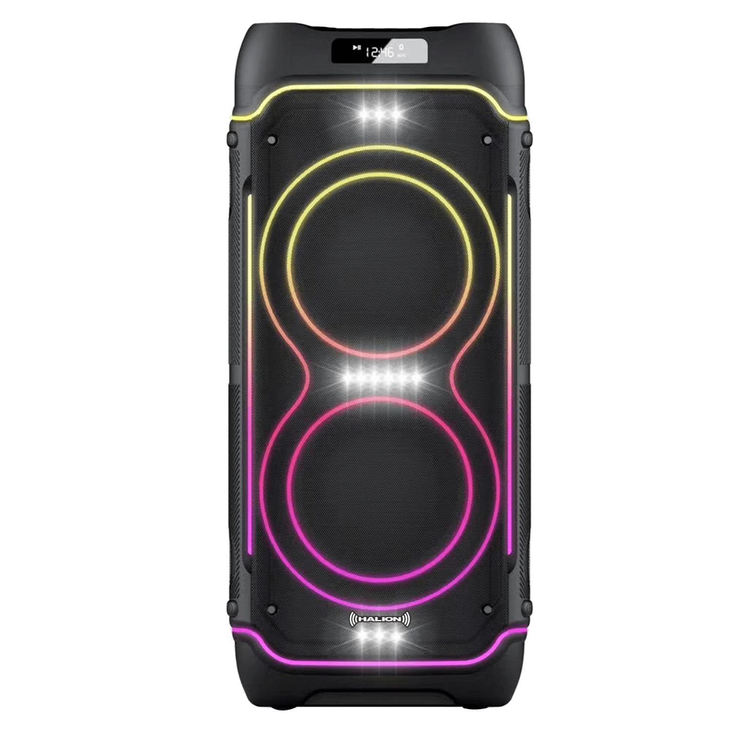 PARLANTE TORRE HALION HA-844 MAMBO 02 BOUFER 8' USB BT TWS 01 MICRÓFONO - 2