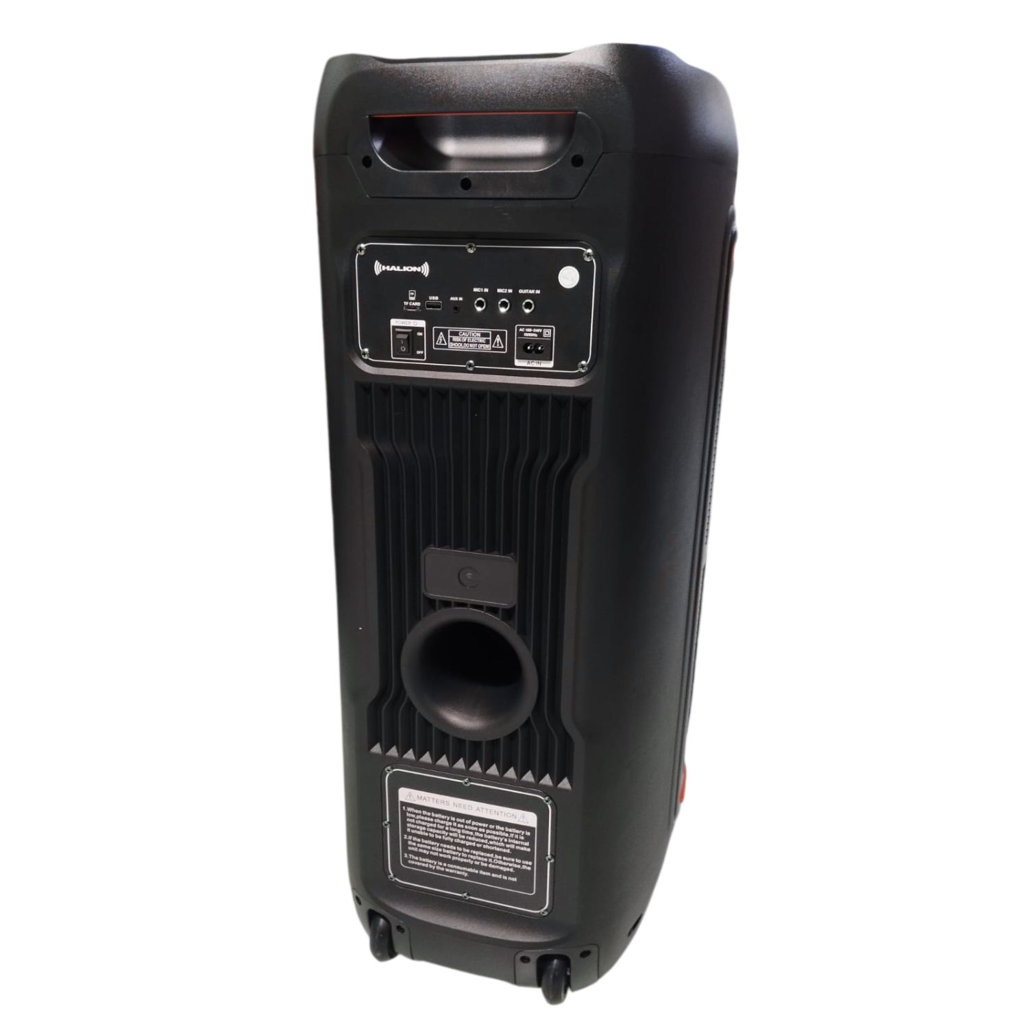 TORRE DE SONIDO HALION HA 1045 MAMBO TWS USB FM RGB + MICRÓFONO - 4