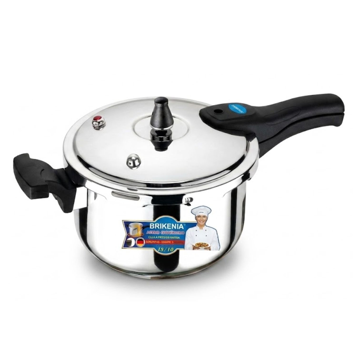 OLLA A PRESIÓN BRIKENIA PA-029AR ACERO INOXIDABLE 9 LITROS - 4