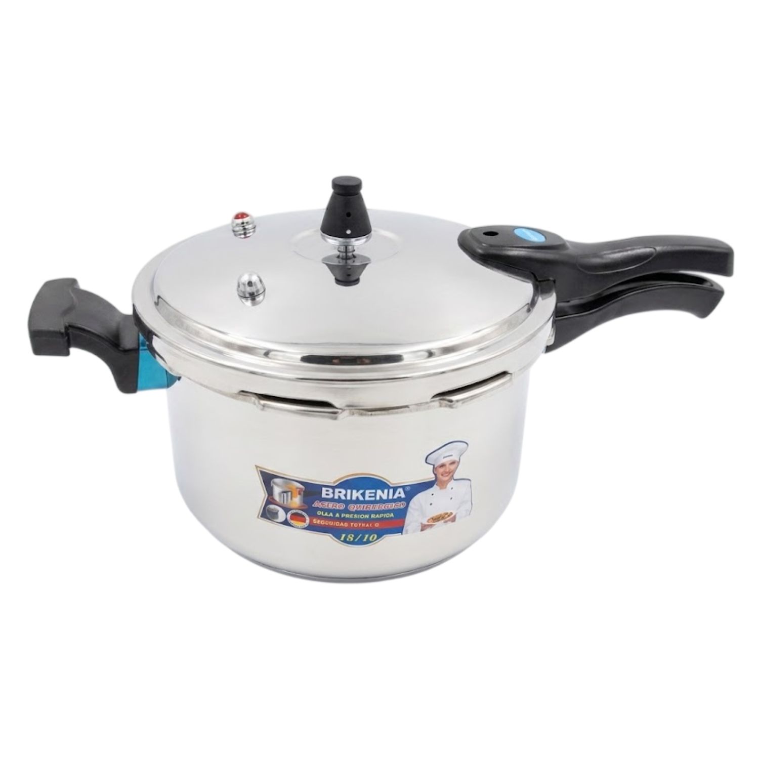 OLLA RÁPIDA BRIKENIA PA-029AR ACERO INOXIDABLE 9 LITROS - 2