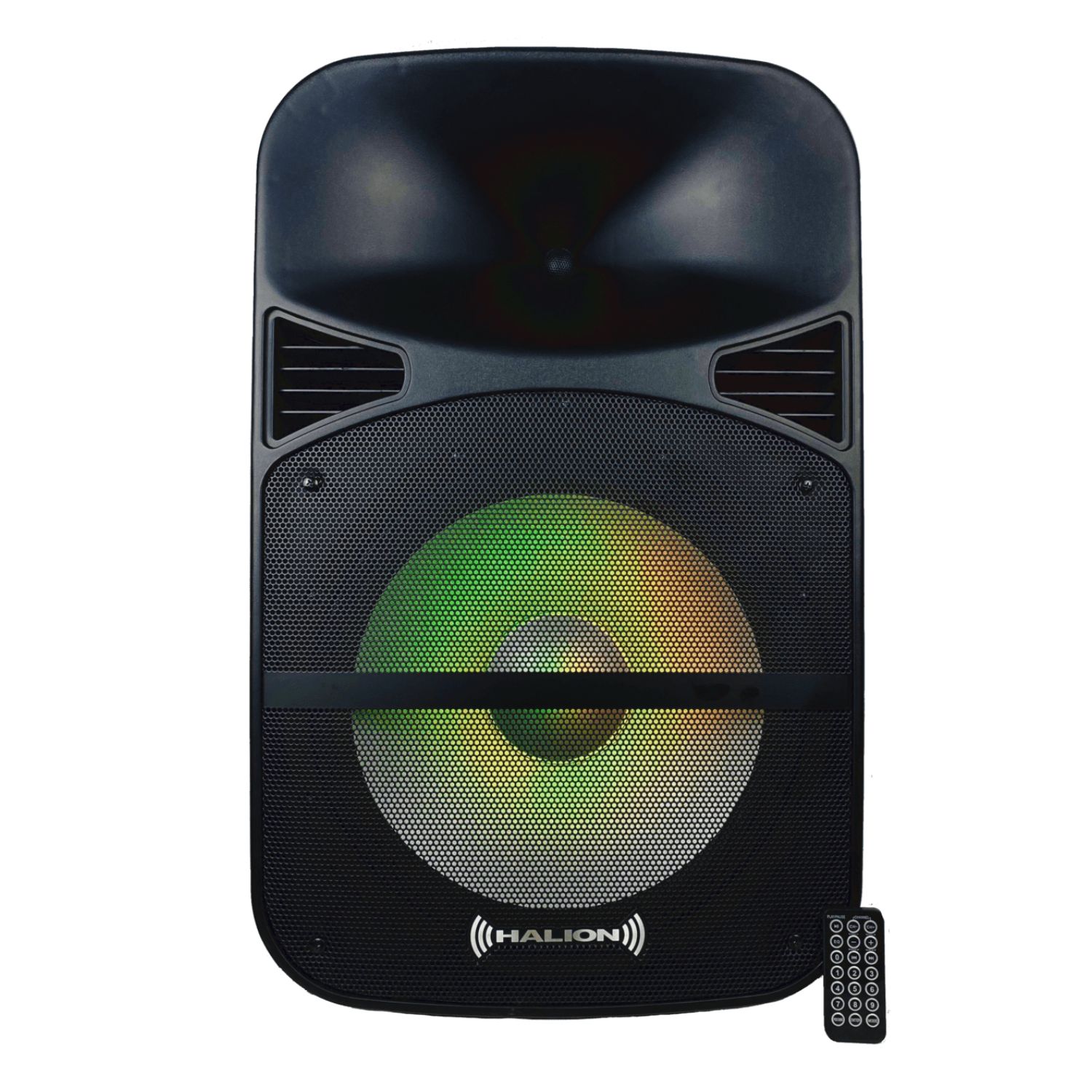 PROMO PARLANTE PORTÁTIL HALION PHA 15MDB USB BT 02 MICRÓFONOS - 2