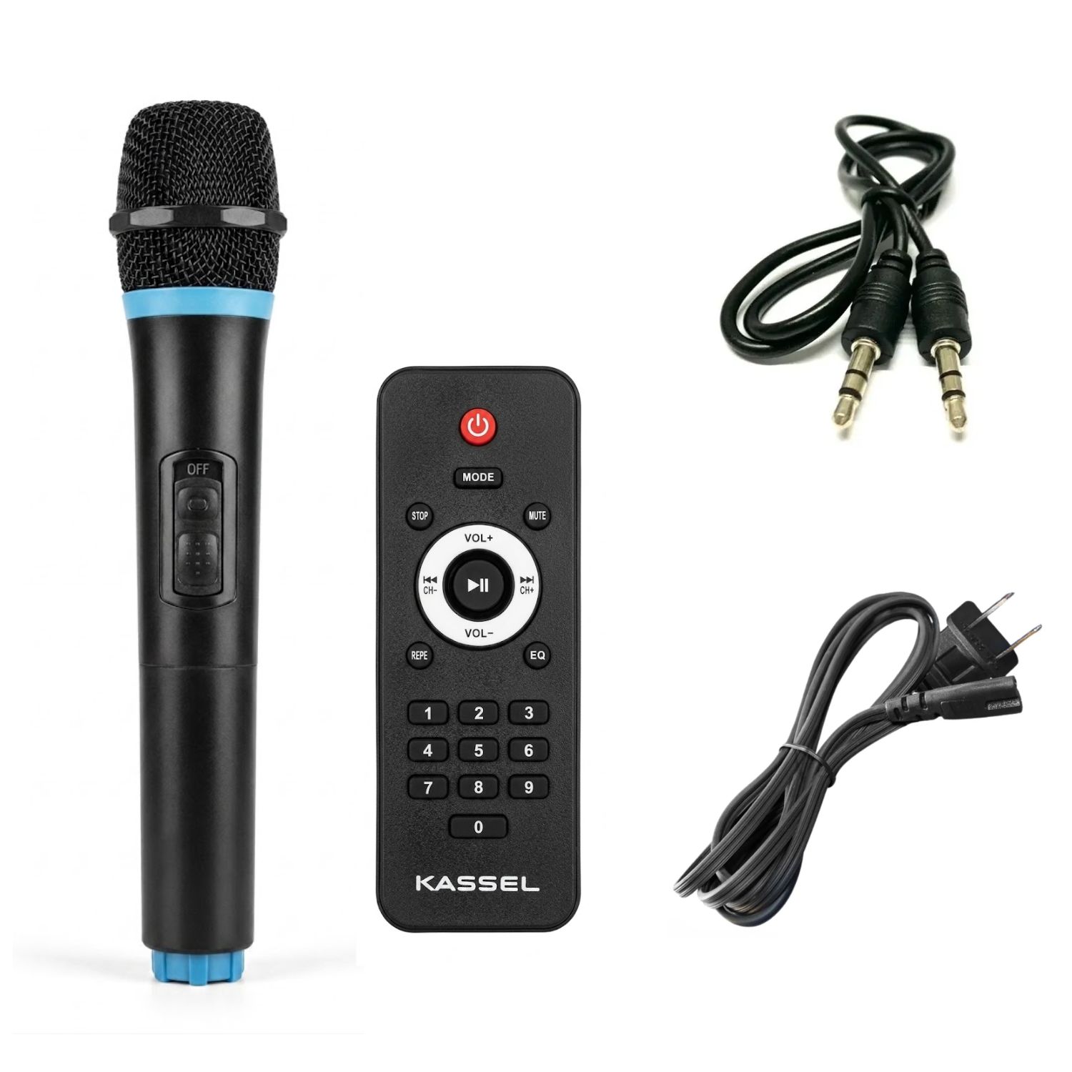 PROMO PARLANTE PORTÁTIL KASSEL K1214 BOUFER 12' + 02 MICRÓFONOS - 6