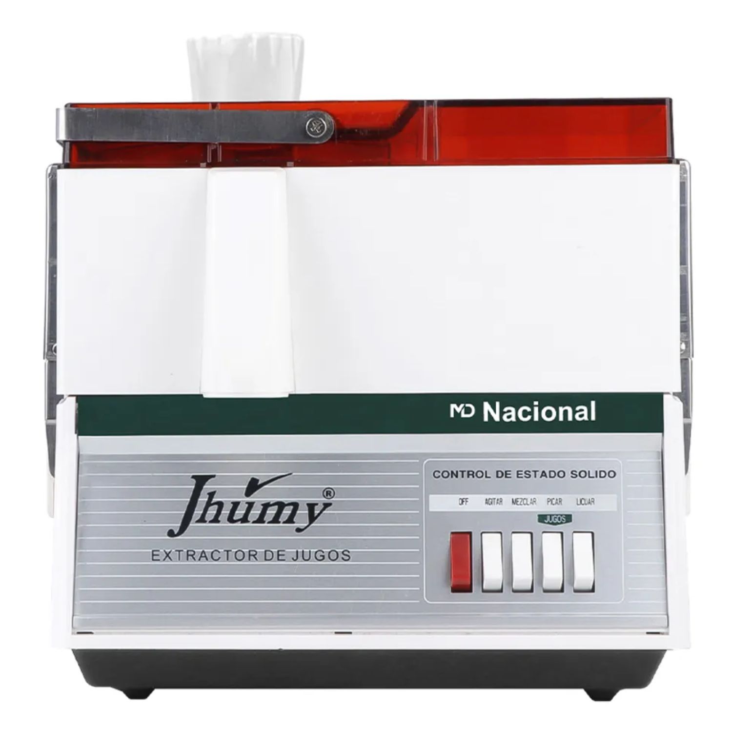 EXTRACTOR DE JUGOS JHUMY 800 WATTS TAPA ROJA - 2