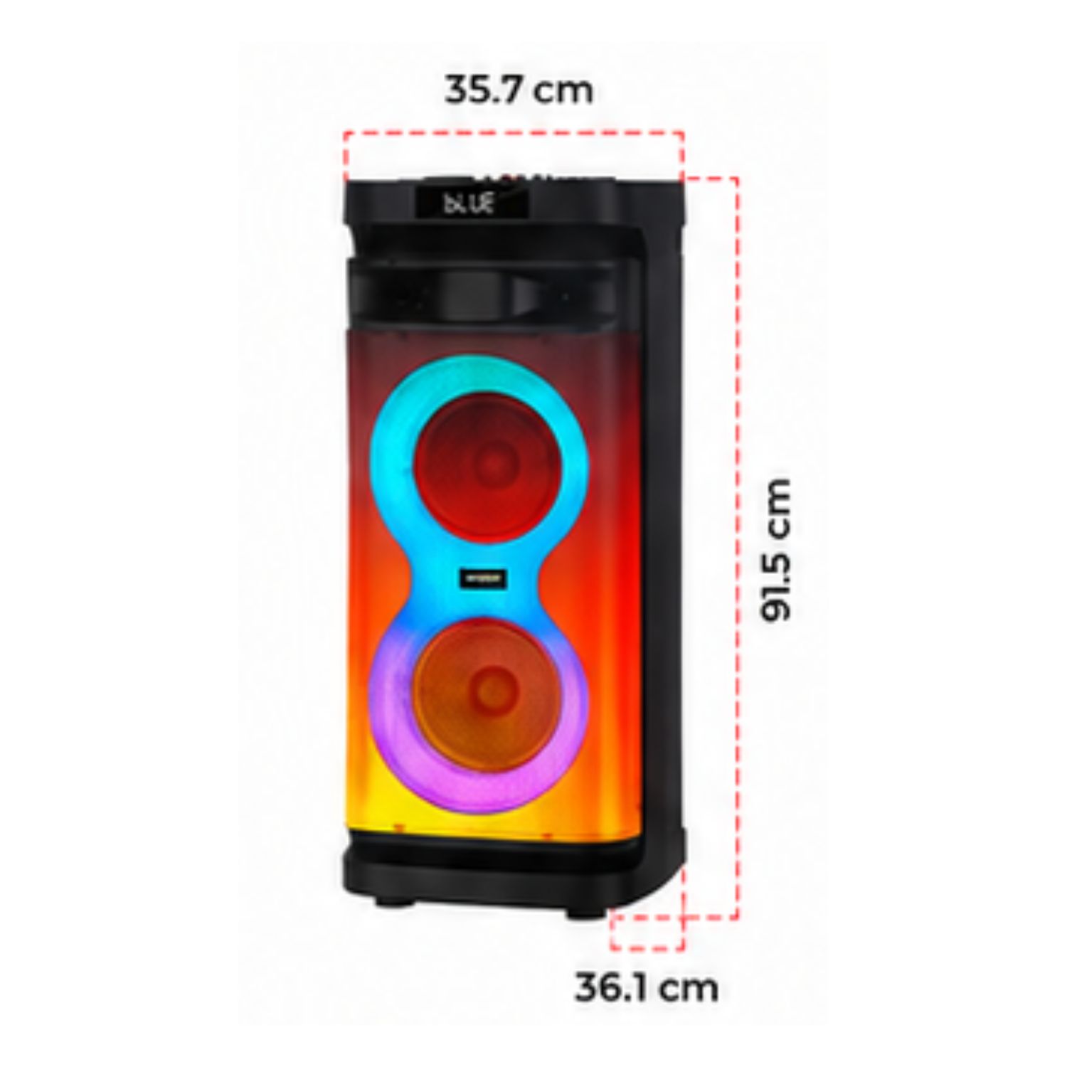 TORRE DE SONIDO MAXTRON INFINITY XT MX 1038 PRO BOUFER 10' X 2 USB BT TWS 01 MICRO - 2