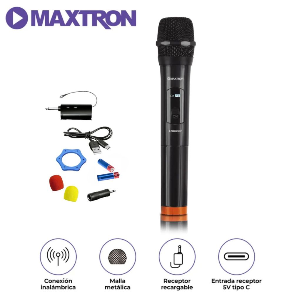 PROMO MAXTRON PARLANTE REVO MXT 8115 + MICROFONO MX 758 INALAMBRICO - 5