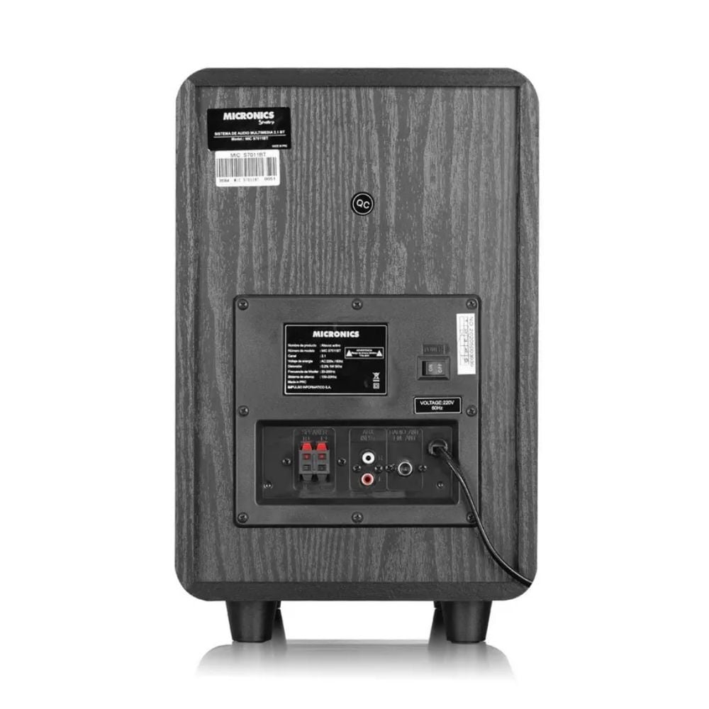 EQUIPO DE SONIDO MICRONICS SHELBY MIC S7011BT 150 WATTS USB/SD BLUETOOTH - 3