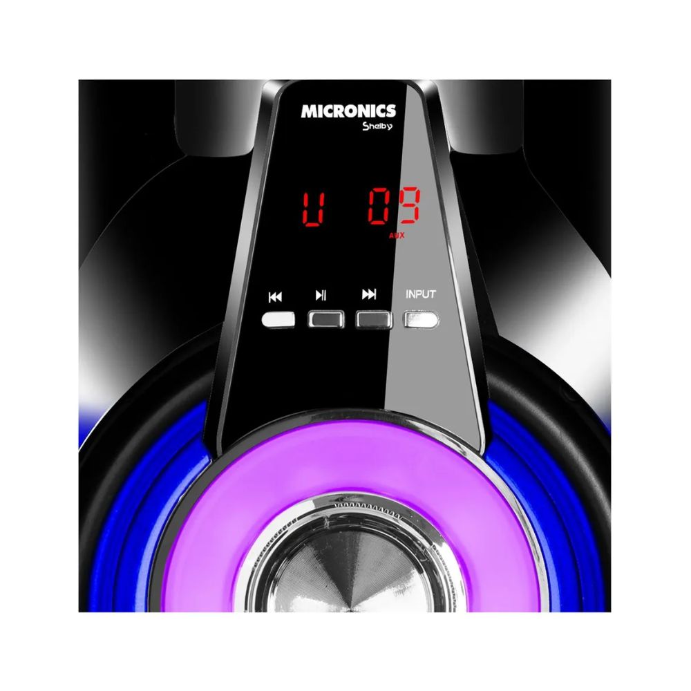 EQUIPO DE SONIDO MICRONICS SHELBY MIC S7011BT 150 WATTS USB/SD BLUETOOTH - 4