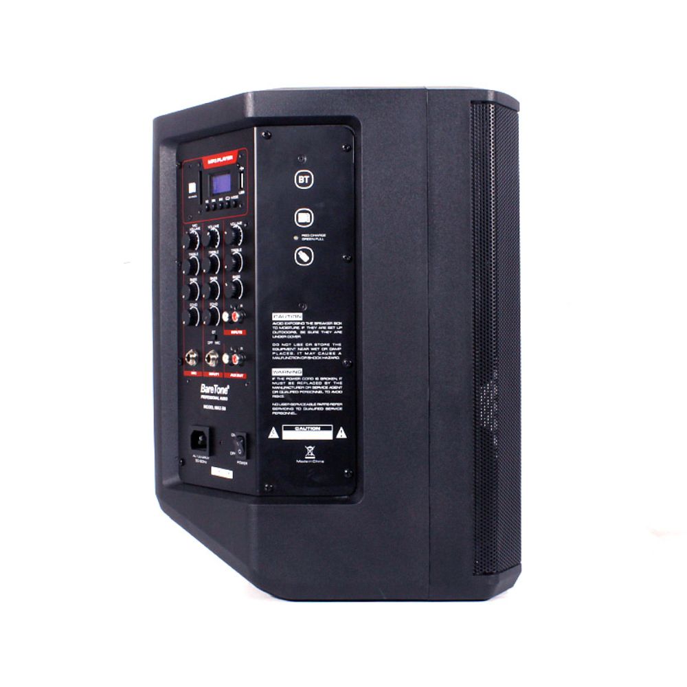PARLANTE PROFESIONAL BARETONE MAX-B8 CON BATERÍA, USB BT 01 MICRÓFONO - 2