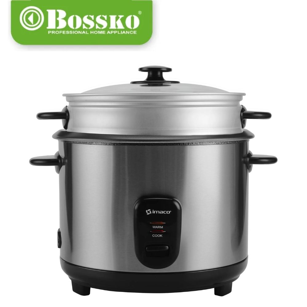 OLLA ARROCERA BOSSKO BK-3210RC 1.8 LITROS CON VAPORIZADOR NEGRO - 1