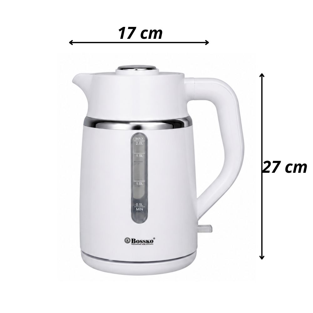 HERVIDOR MODERNO BOSSKO BK 286HV 2 LITROS ALEATORIO - 3