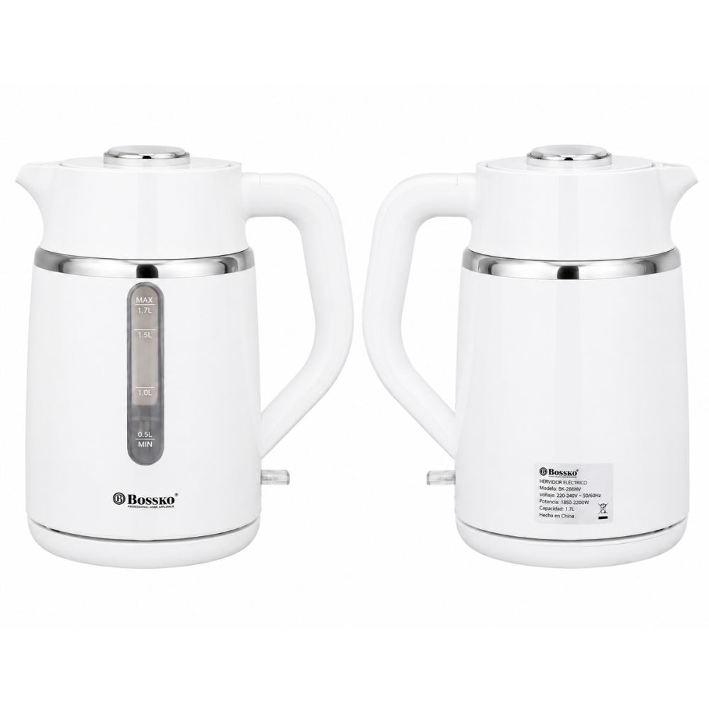 HERVIDOR MODERNO BOSSKO BK 286HV 2 LITROS BLANCO - 2