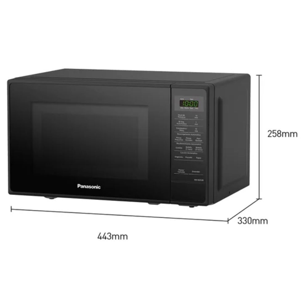 HORNO MICROONDAS PANASONIC NN SB25JB  20 LITROS NEGRO - 2
