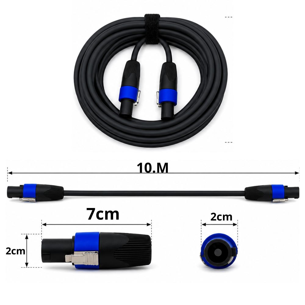 CABLE SPEAKON BARETONE LSC 160 10 METROS CONEXION DE ACTIVO A PASIVO - 3