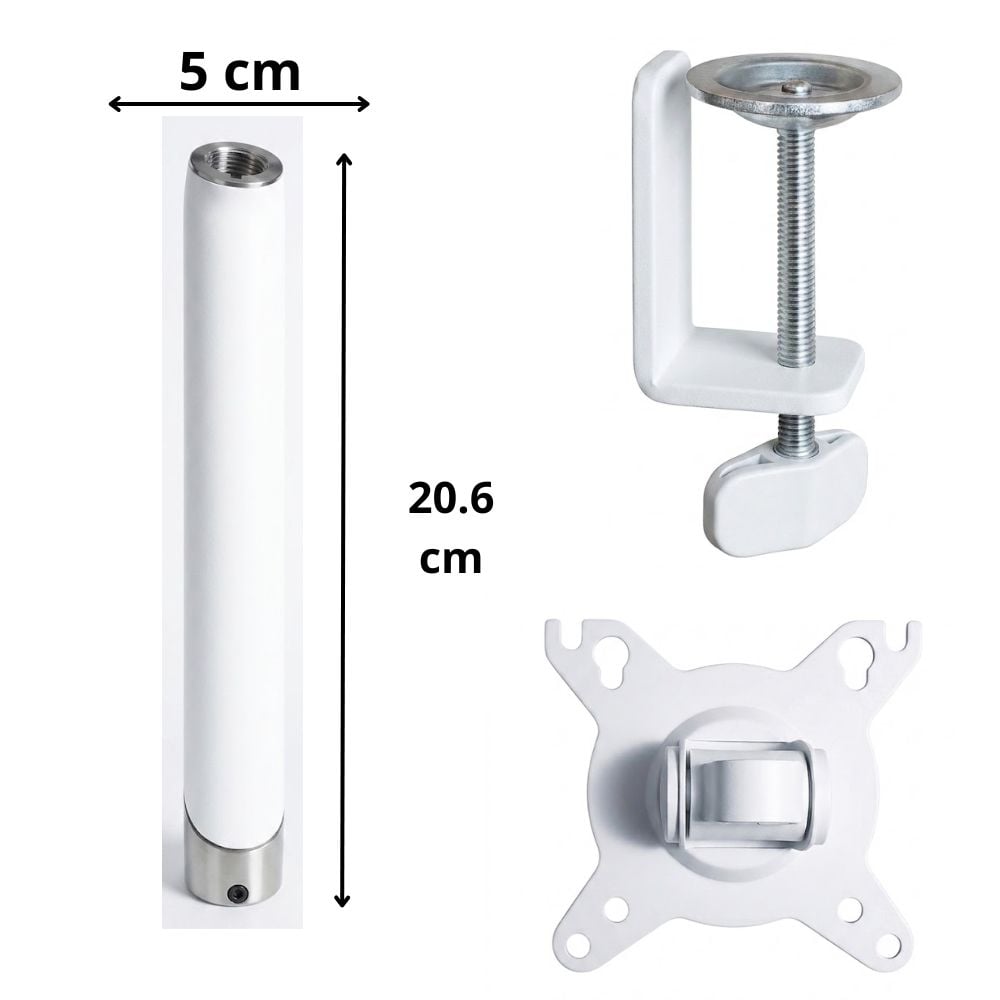 SOPORTE DE ESCRITORIO AMERICAN RACKS AMMO1732BE COMPATIBLES CON PANTALLAS 17' Y 32' BLANCO - 2