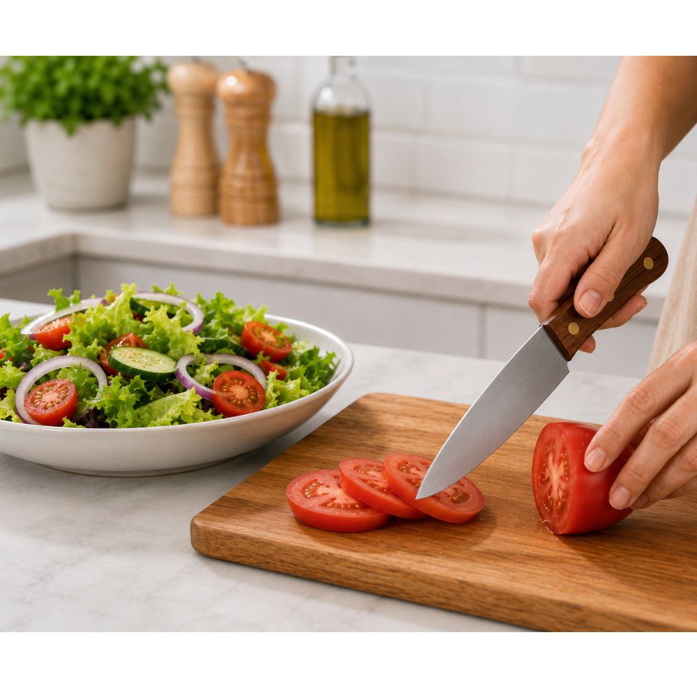 PROMO FACUSA OLLA PRESION DE 7LT ACERO INOXDABLE + CUCHILLO - 2