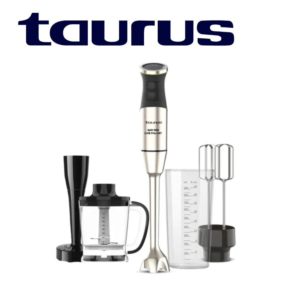 BATIDORA DE INMERSIÓN TAURUS BAPI 1500 LUXE FULL SET CON ACCESORIOS 1500 W - 1