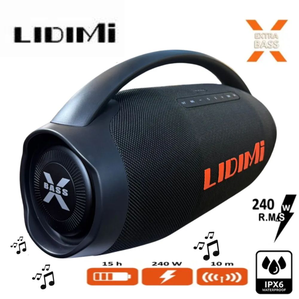PARLANTE PORTÁTIL LIDIMI SUPER D-S670AC 240W BLUETOOTH USB - 1