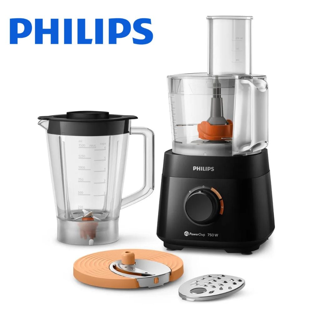 PROCESADOR ALIMENTOS PHILIPS HR7301 750 W PARA PREPARAR UNA GRAN VARIEDAD DE RECETAS - 1