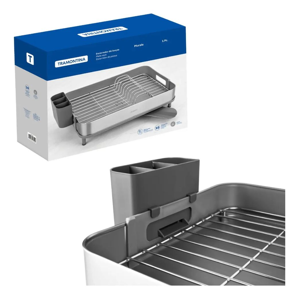 ESCURRIDOR DE VAJILLAS TRAMONTINA 61537100 INOX - 3