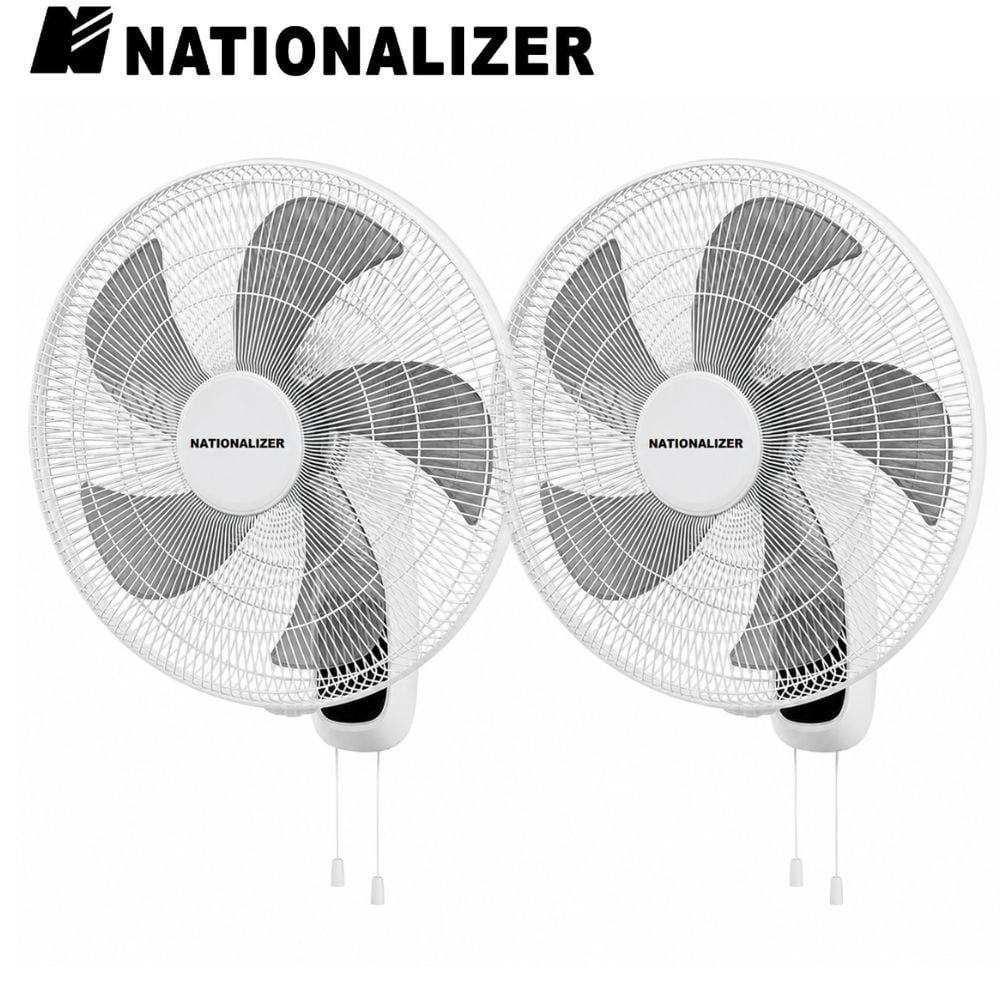 PACK 02 VENTILADORES PARED NATIONALIZER NN-FW40826 55 WATTS BLANCO - 1