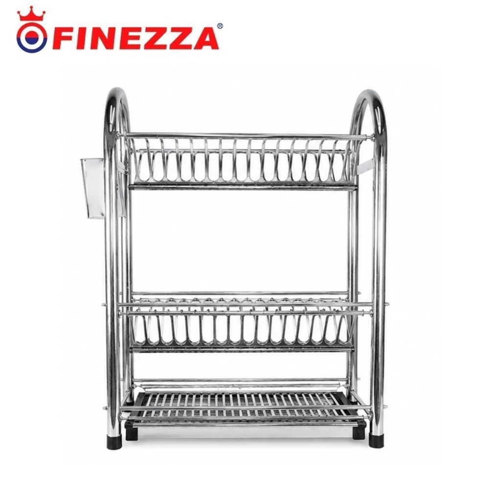 ESCURRIDOR DE PLATOS FINEZZA FZ 8050R  ACERO INOXIDABLE 32 PLATOS - 1