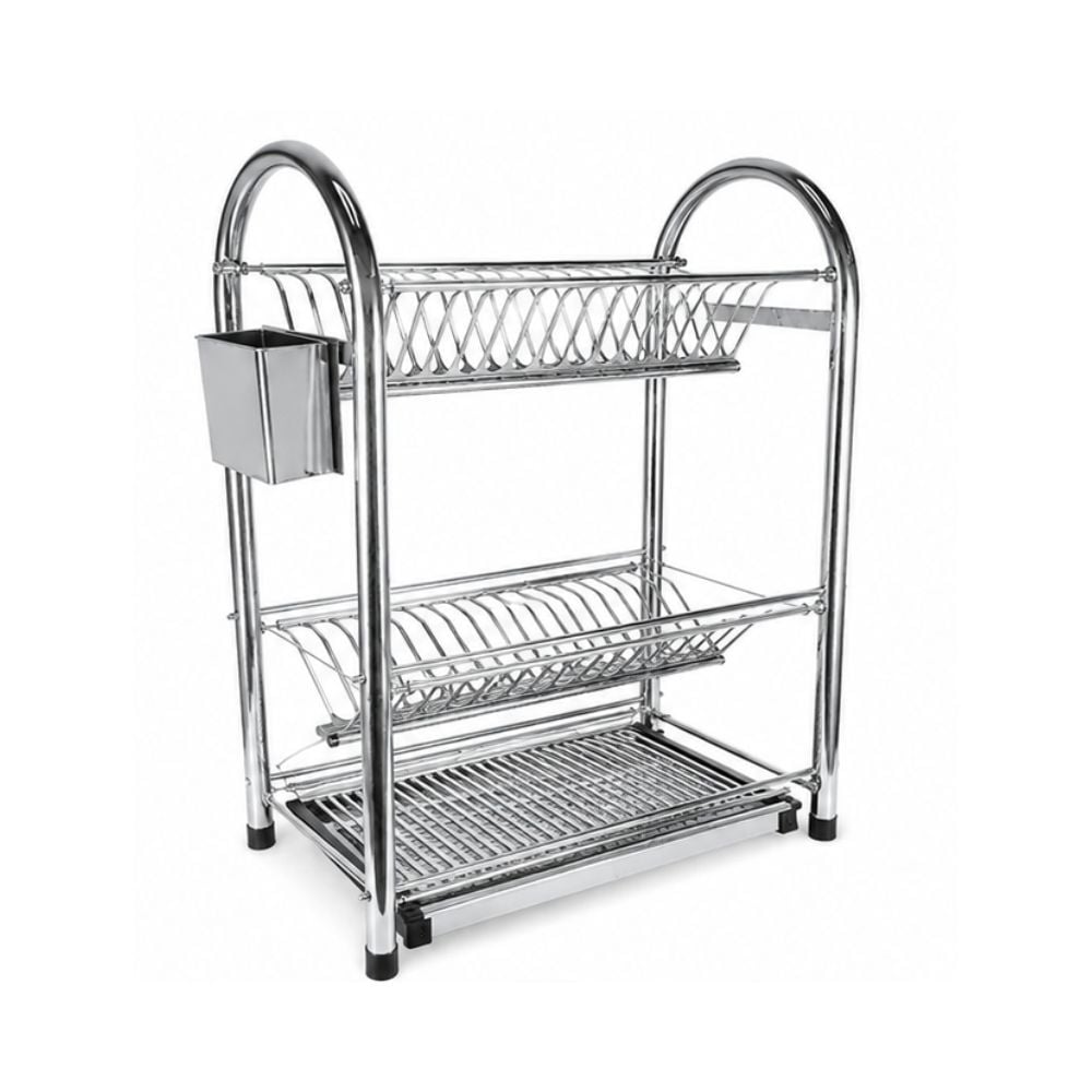 ESCURRIDOR DE PLATOS FINEZZA FZ 8050R  ACERO INOXIDABLE 32 PLATOS - 3