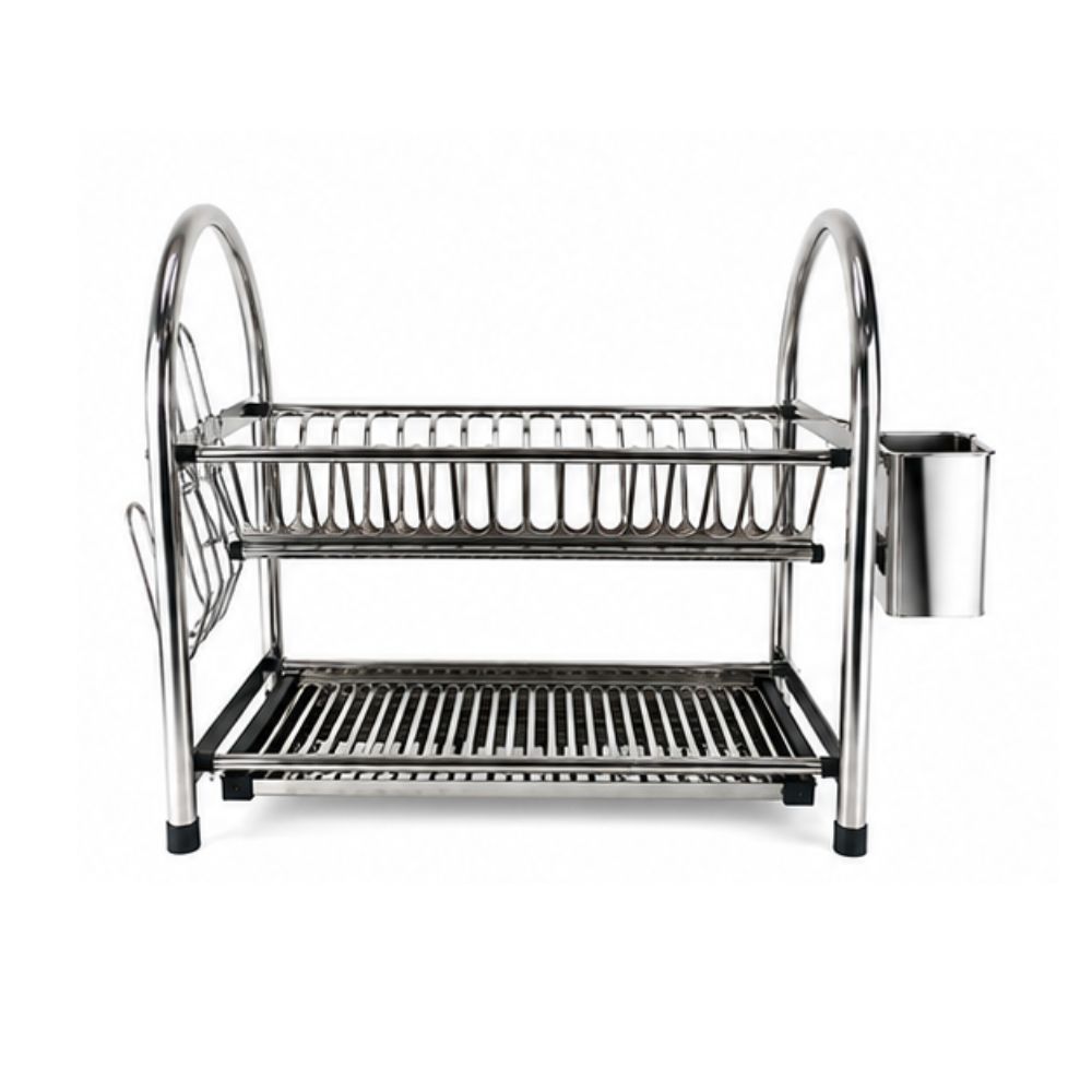 ESCURRIDOR DE PLATOS FINEZZA FZ 8052R  ACERO INOXIDABLE 16 PLATOS - 2