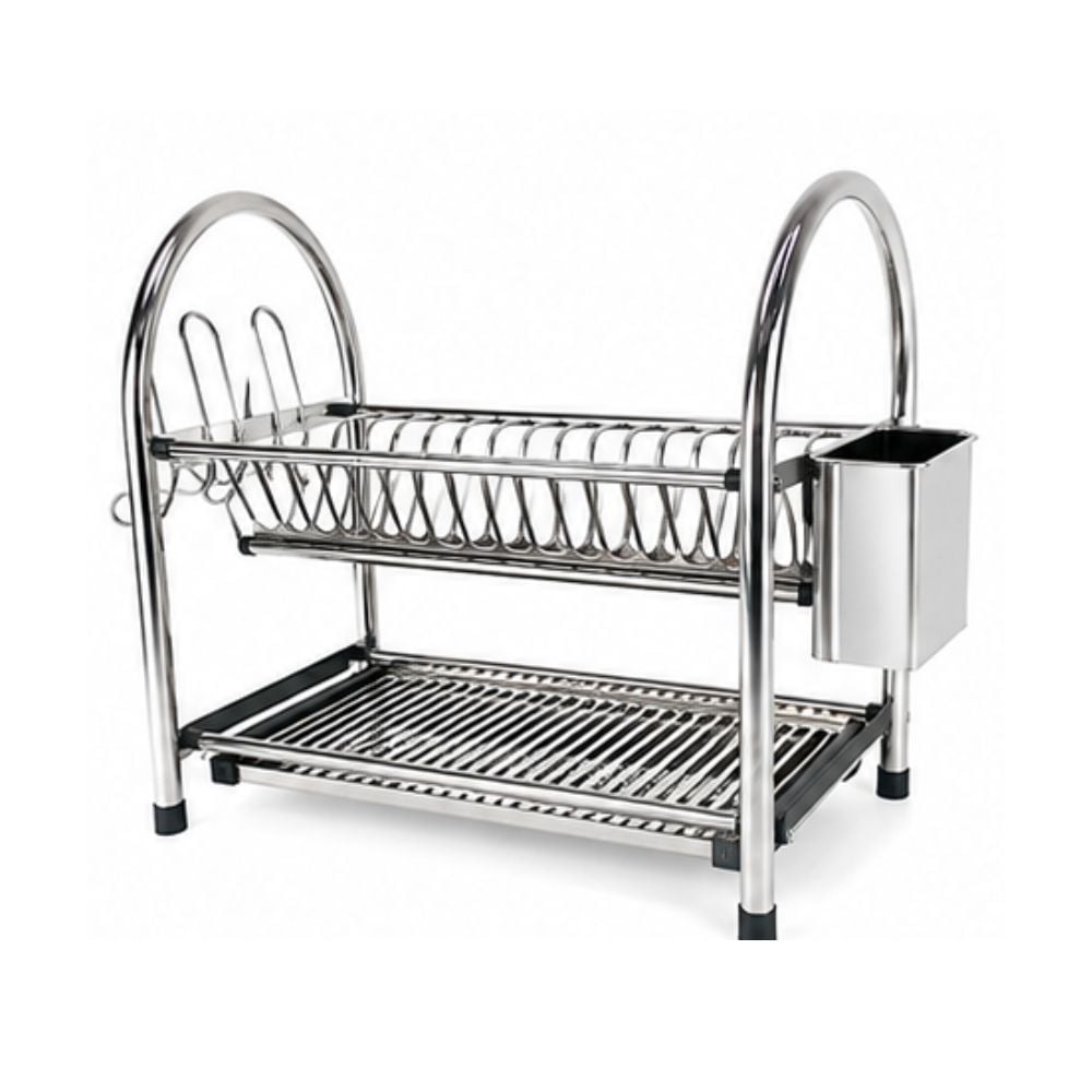 ESCURRIDOR DE PLATOS FINEZZA FZ 8052R  ACERO INOXIDABLE 16 PLATOS - 4