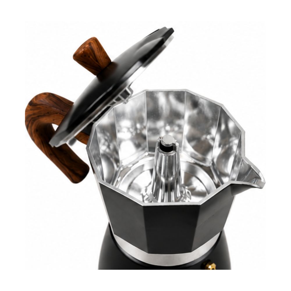 CAFETERA MOKA ITALIANA VINTAGE 150 ML/3 TAZAS NEGRO - 4
