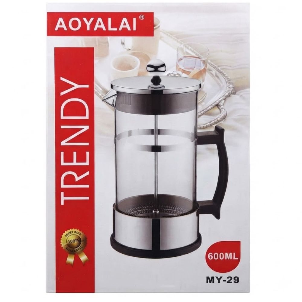 CAFETERA DE PRENSA FRANCESA SL T265 600 ML IDEAL PARA PREPARAR CAFÉ O INFUSIONES - 4
