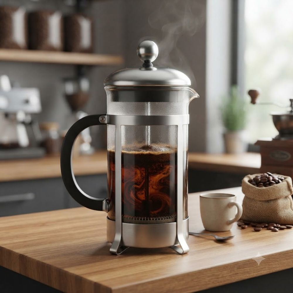 CAFETERA DE PRENSA FRANCESA SL T265 800 ML IDEAL PARA PREPARAR CAFÉ O INFUSIONES - 4