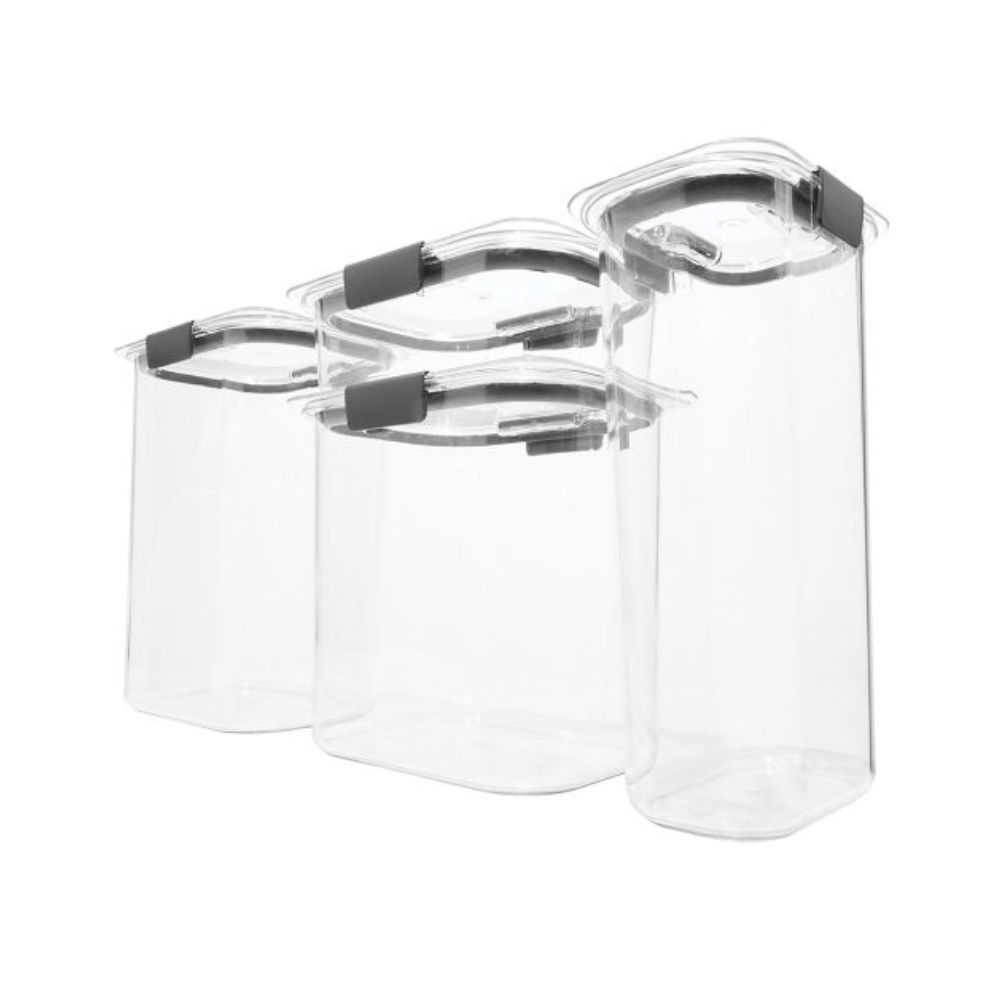 SET DE 4 CONTENEDORES HERMÉTICOS RUBBERMAID 1994253 MADE IN USA - 3