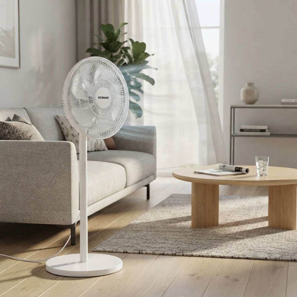 VENTILADOR BOSNAK BK 519 12 PULG 3 VEL, BLANCO - 3