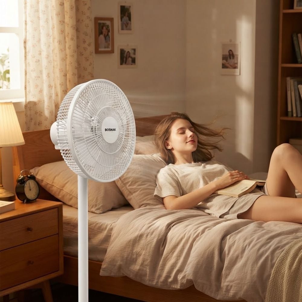 VENTILADOR BOSNAK BK 519 12 PULG 3 VEL, BLANCO - 4