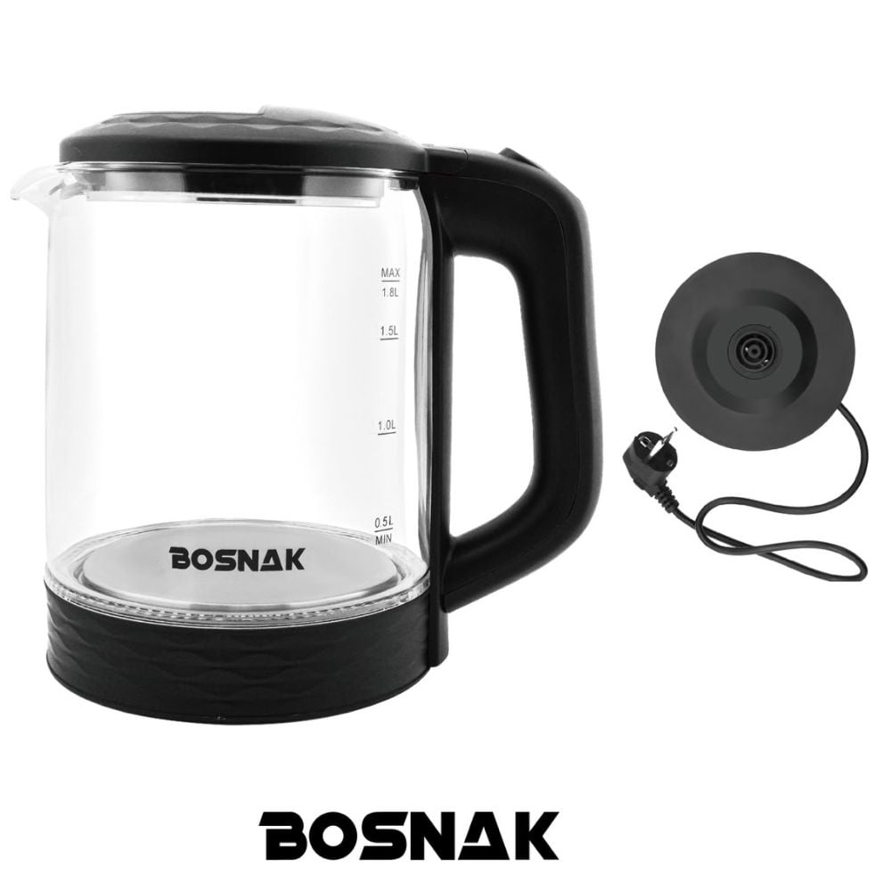 HERVIDOR BOSNACK BK 028 1,8 LITROS NEGRO - 1