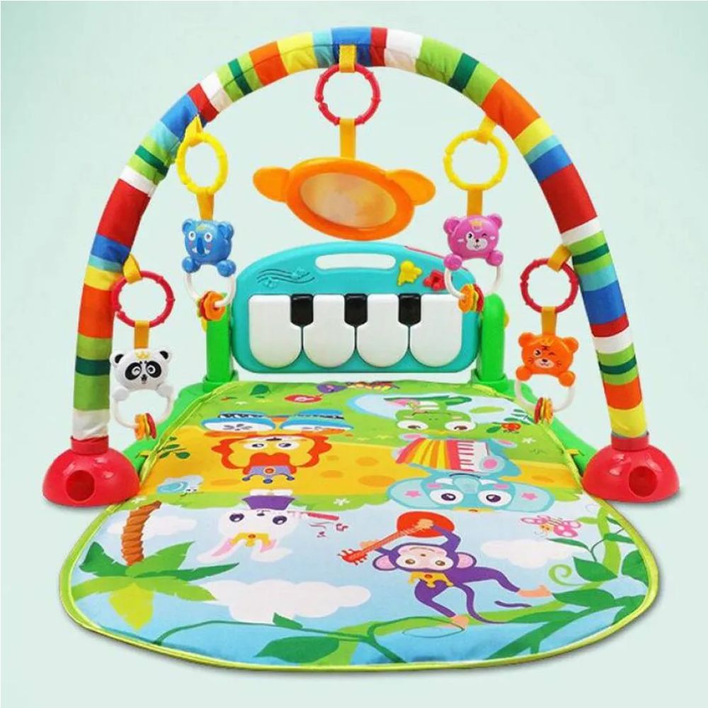 GIMNASIO VERDE HUANGER SELVA 3 EN 1 CON PIANO MUSICAL - 4