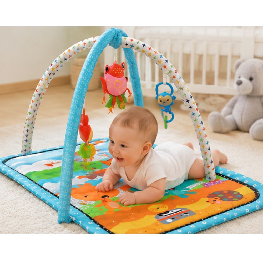 GIMNASIO CELESTE IDEAL PARA BEBE CON JUGUETES ELEPHANT - 3