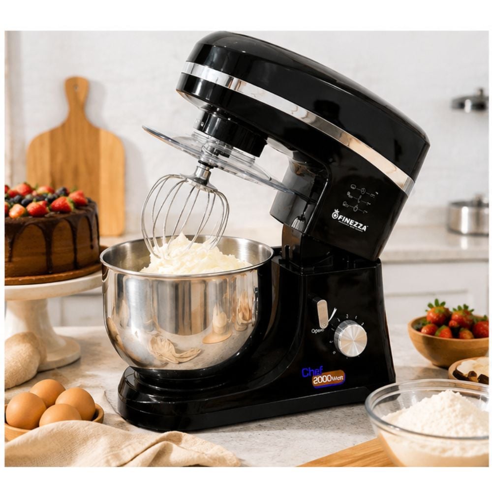 BATIDORA NEGRA ORBITAL FINEZZA FZ 6818B 2000 W BOWL 5,5 LT, - 2