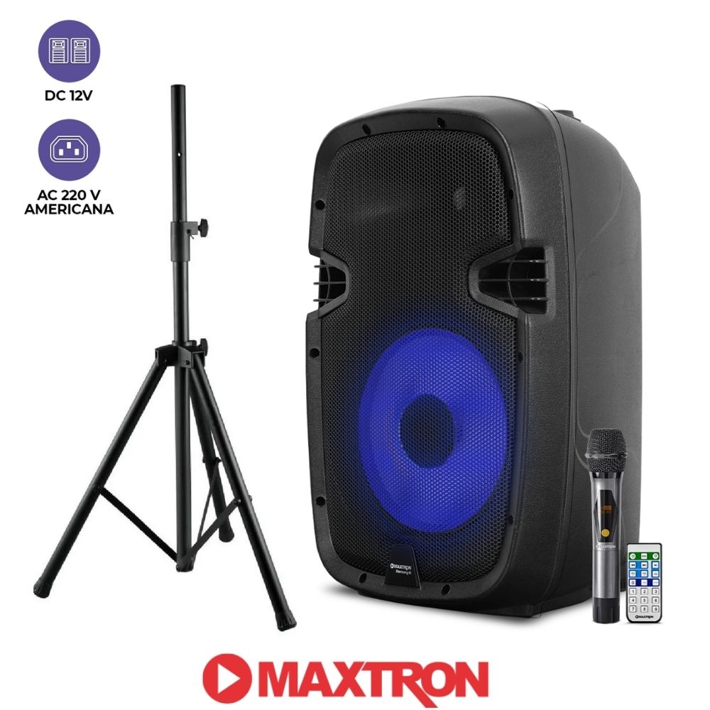 PROMO PARLANTE PORTATIL MAXTRON MX 1510V1 MAS SOPORTE - 1