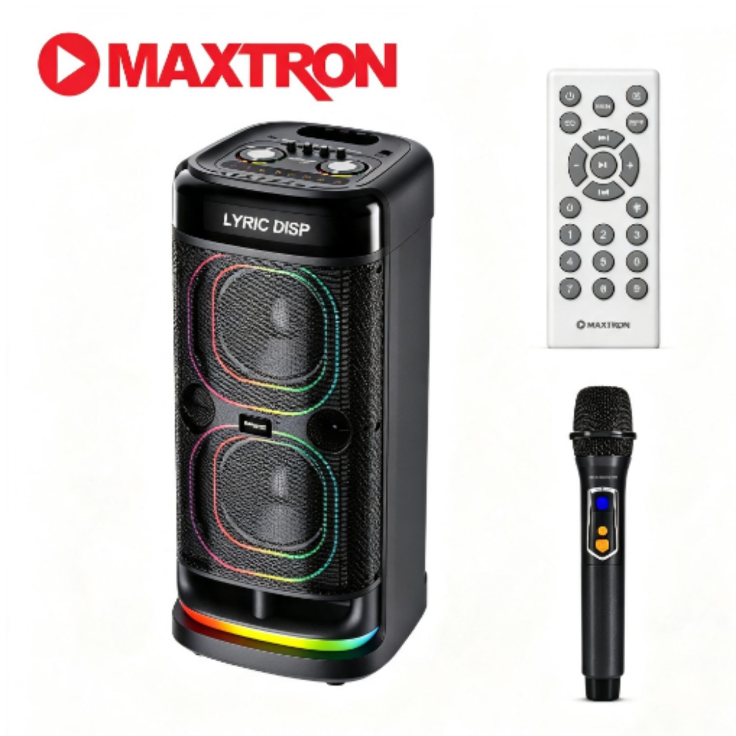 PARLANTE MAXTRON FREEDOM MX 802AC BT 2 BOCINAS DE 8” 01 MIC - 2