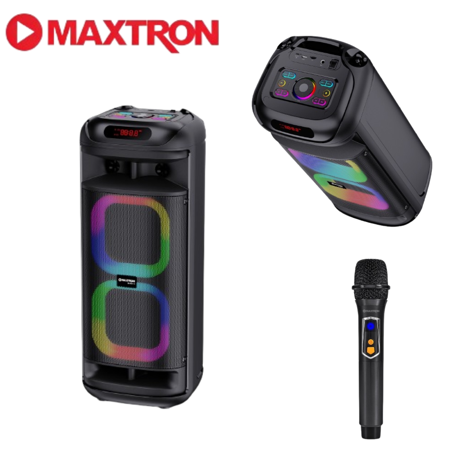 PARLANTE TORRE MAXTRON BECKER MX 601 USB BT 01 MICROFONO - 2