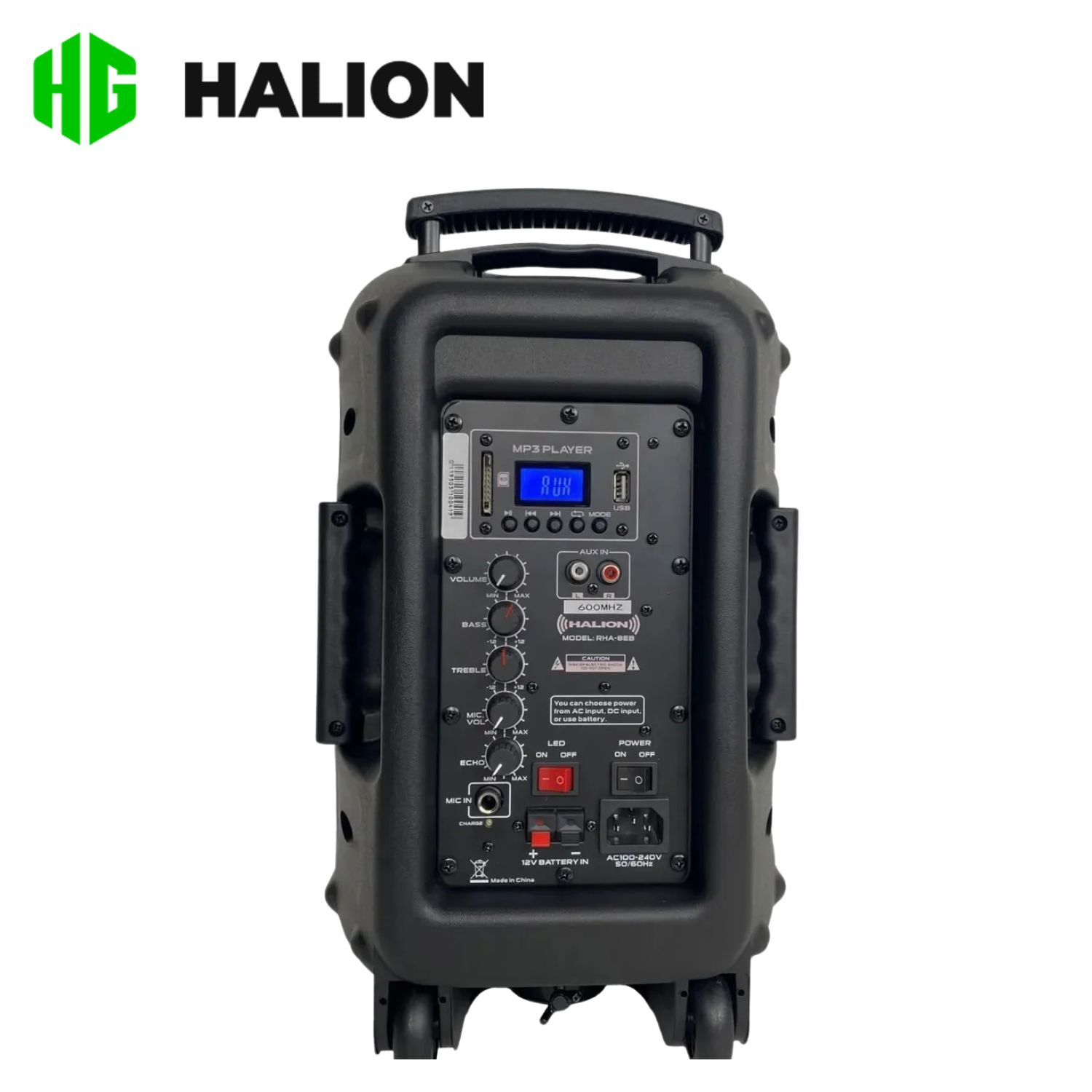COMBO PARLANTE ACTIVO HALION RHA-8EB 8' 300W + SOPORTE - 3