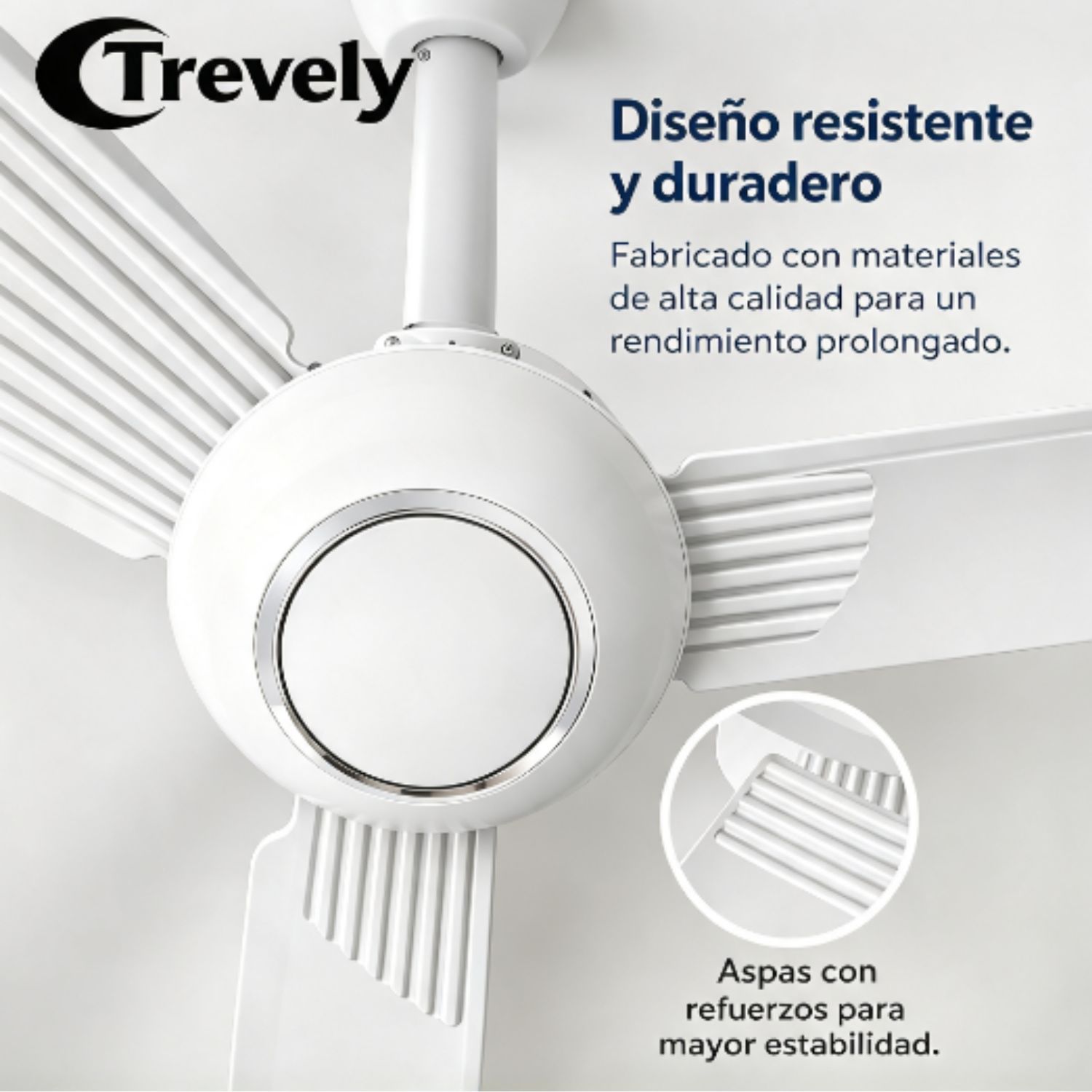 PACK 03 VENTILADORES DE TECHO TREVELY VT 5680 56 PULG, - 4