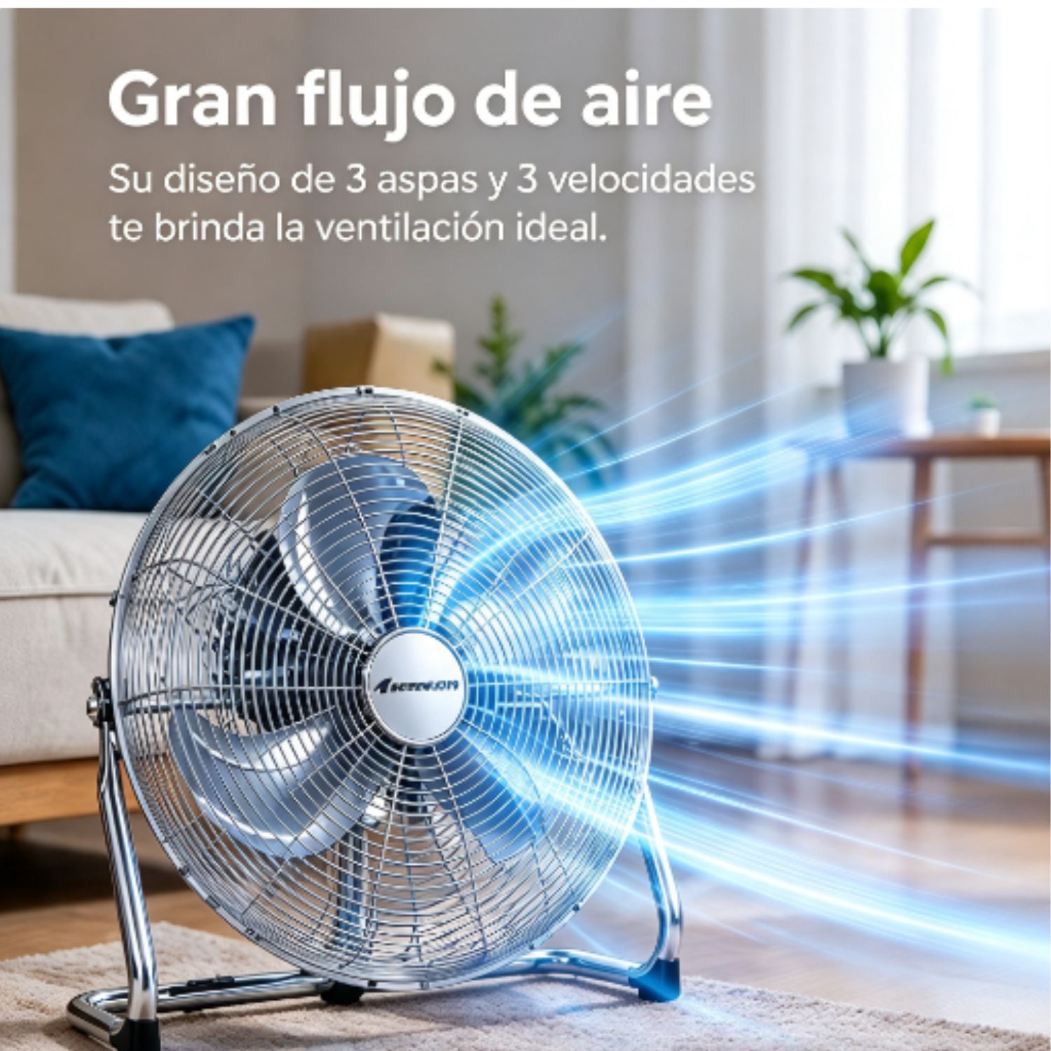PACK 02 VENTILADORES DE PISO NATIONALIZER NN FE 45 100 WATTS 18 PULG, SILVER - 4