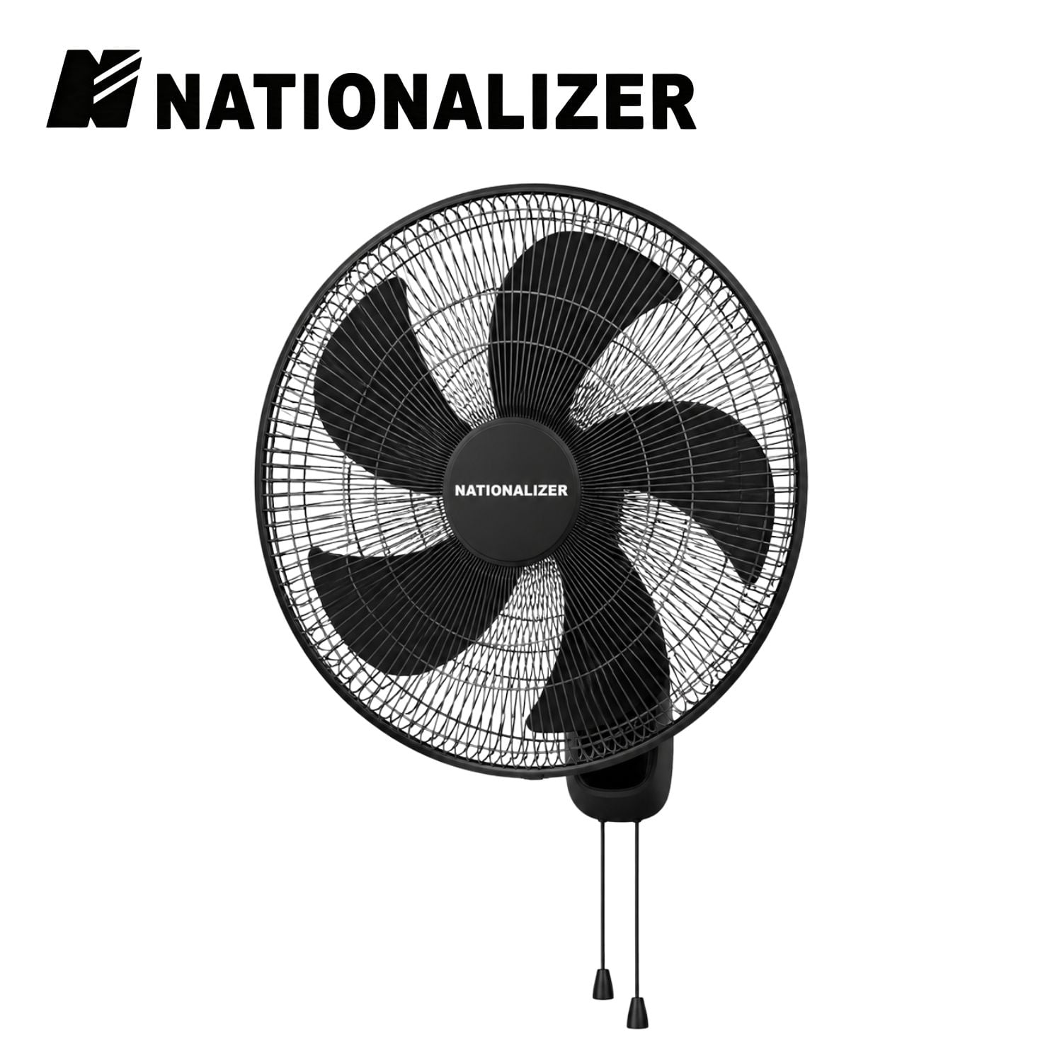 VENTILADOR PARED NEGRO NATIONALIZER NN-FW40826 55 WATTS - 1