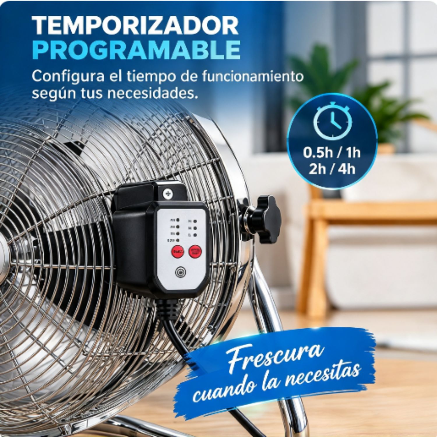 VENTILADOR DE PISO EVOLUTION FLOOR-2 DE 20' CON CONTROL METAL - 4