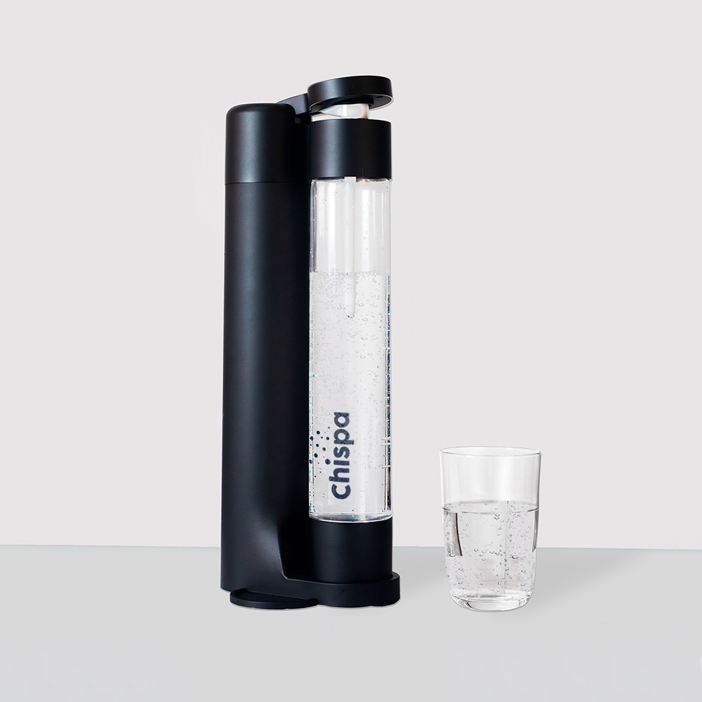 Máquina Gasificadora portátil de agua y bebidas CHISPA Negro - 2