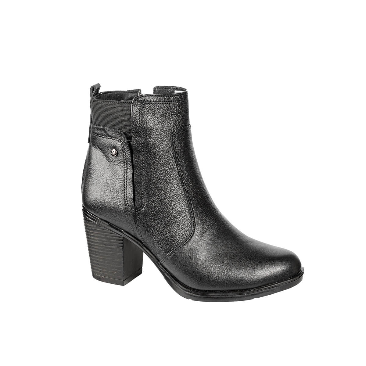 Ripley - BOTINES MUJER JAGUAR CUERO NEGRO TACO BT-143